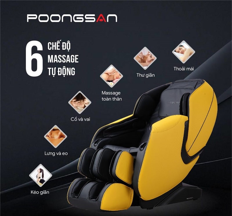 Review 5 ghế massage Poongsan Hàn Quốc đáng để đầu tư 7 Công nghệ ghế massage Poongsan hiện đại