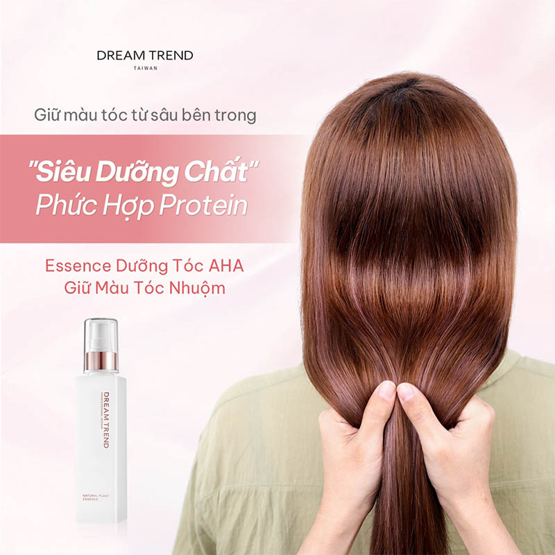 Review tinh chất dưỡng tóc AHA ESSENCE - Dream Trend 1 Tinh chất dưỡng tóc AHA Essence giúp phục hồi tóc hư tổn