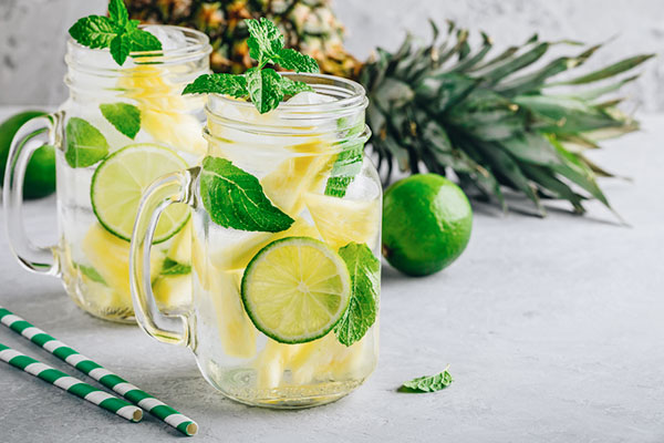 10 cách làm nước detox giảm mỡ bụng hiệu quả 2 Cách làm nước detox chanh bưởi dưa chuột bạc hà