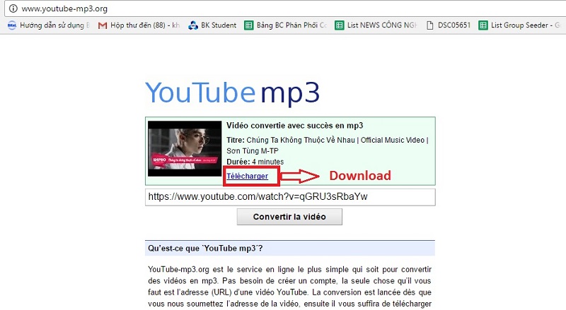 Cách tách nhạc từ Youtube không cần phần mềm 2 Download nhạc MP3 từ YouTube với YouTube mp3