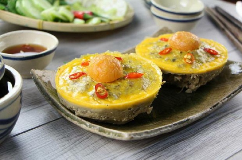 Mắm cá sặc chưng với trứng, thịt bằm