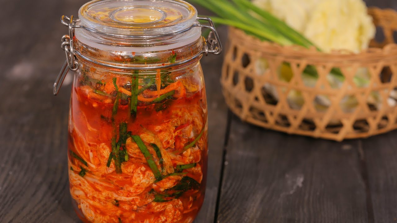 Thành phẩm món kim chi cải thảo thơm ngon Thành phẩm món kim chi cải thảo thơm ngon