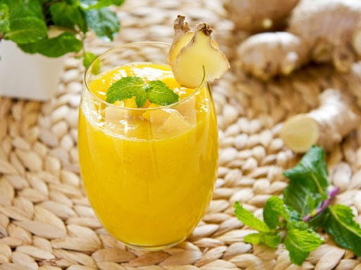10 cách làm nước detox giảm mỡ bụng hiệu quả 7 Nước detox giảm mỡ bụng xoài gừng rất hiệu quả
