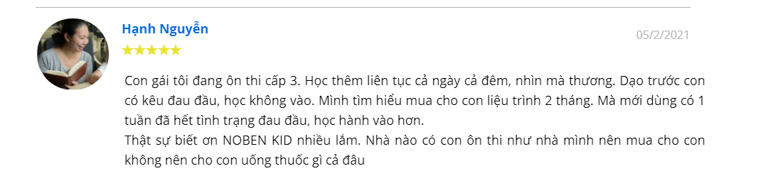 Review Cốm trí não Noben Kid có hiệu quả không? 7 Đánh giá của người dùng về sản phẩm