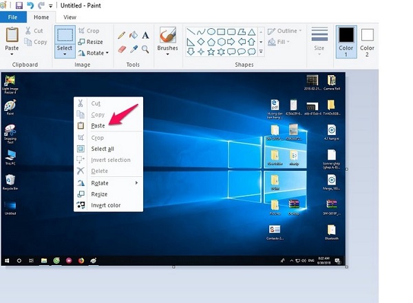5 cách chụp màn hình Laptop đơn giản 2 Sử dụng Paint để lưu hình ảnh chụp màn hình
