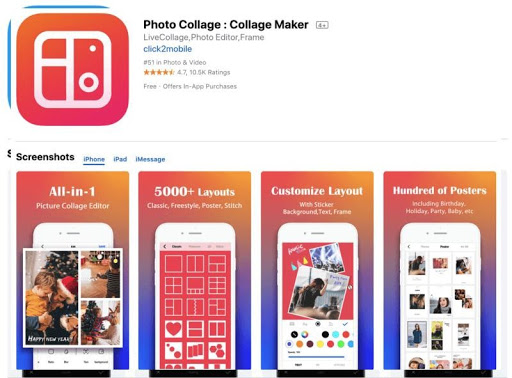 Top 10 phần mềm chỉnh sửa ảnh tốt nhất cho cả iPhone và Android 7 Ứng dụng phần mềm Photo Collage