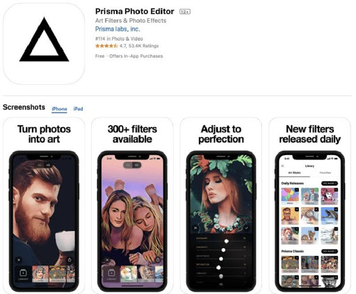Top 10 phần mềm chỉnh sửa ảnh tốt nhất cho cả iPhone và Android 3 Ứng dụng phần mềm Prisma