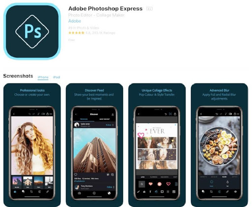 Top 10 phần mềm chỉnh sửa ảnh tốt nhất cho cả iPhone và Android 4 Ứng dụng phần mềm Adobe Photoshop Express