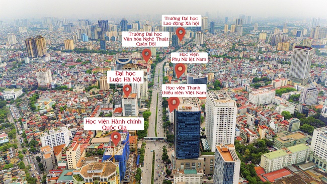 Đoạn đường chỉ một km nhưng có đến 6 trường đại học, một trường đang được đầu tư 1.700 tỷ đồng xây cơ sở mới - Ảnh 1. Đoạn đường chỉ một km nhưng có đến 6 trường đại học, một trường đang được đầu tư 1.700 tỷ đồng xây cơ sở mới - Ảnh 1.