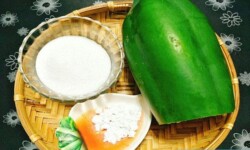 Nguyên liệu làm mứt đu đủ xanh
