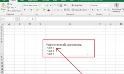 Cách xuống dòng trong Excel như thế nào?