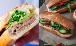 Ổ bánh mì pate hấp dẫn