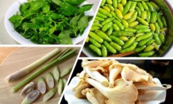 Nguyên liệu cần chuẩn bị trong món lẩu gà lá é